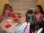 Children working on cards